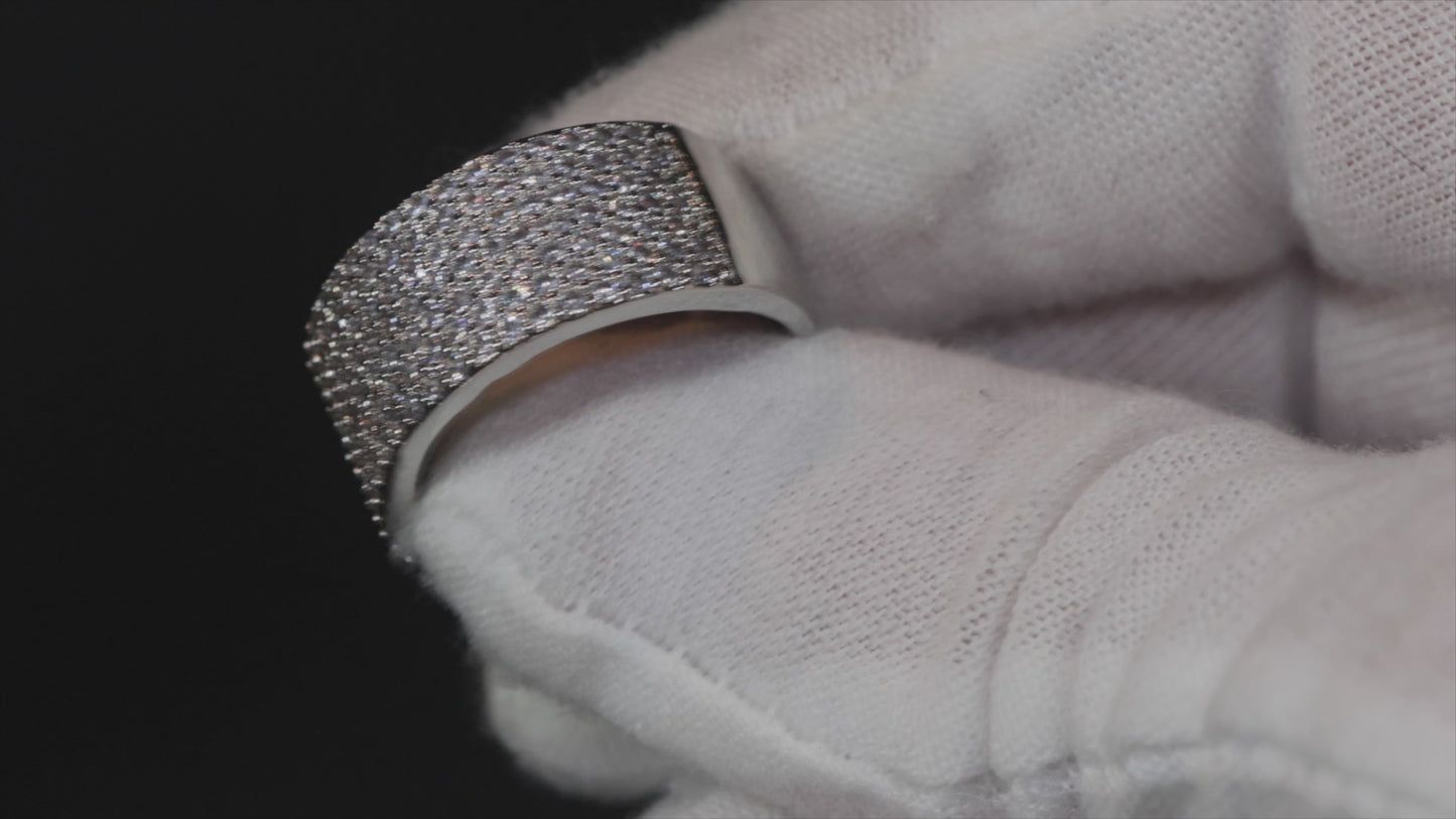 Promise Ring | Mens Pavé Diamond Ring | Men's Wedding Band