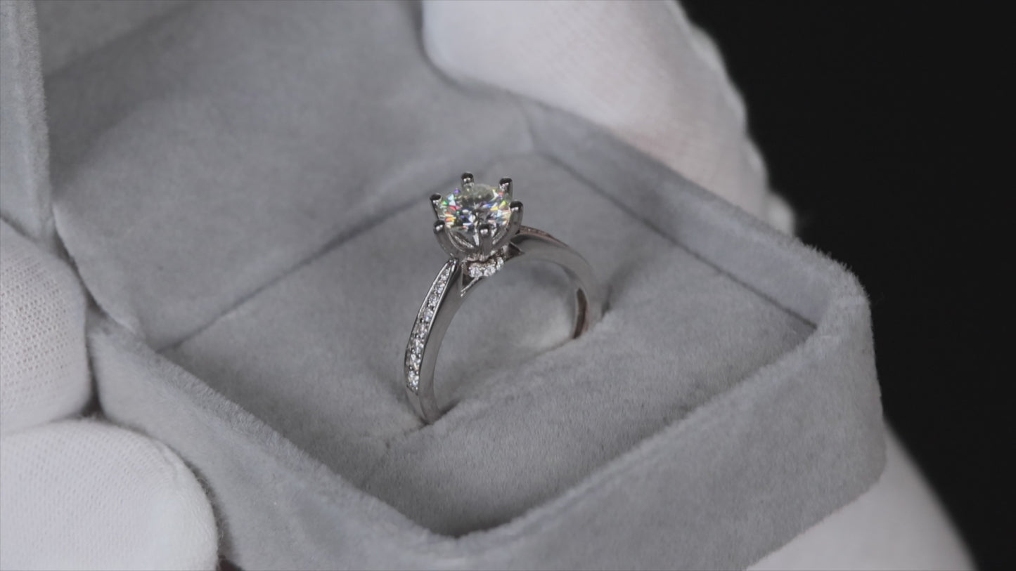 Moissanite Engagement Ring