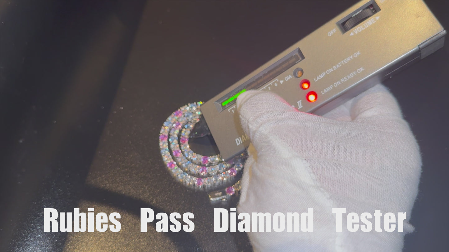 Load and play video in Gallery viewer, Iced out tennis chain