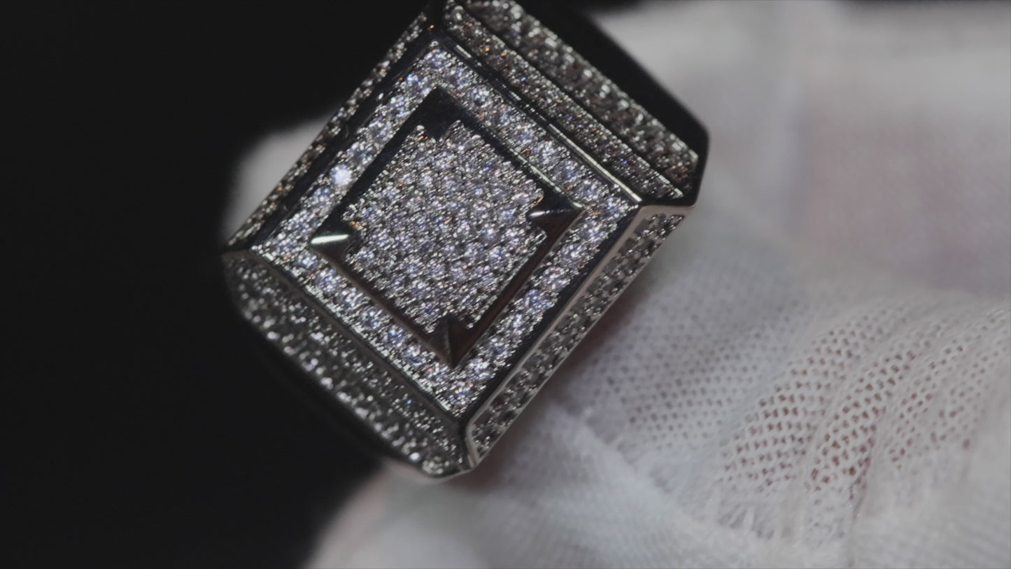 Load and play video in Gallery viewer, Mens Diamond Ring | Mens Wedding Ring | Mens Promise Ring