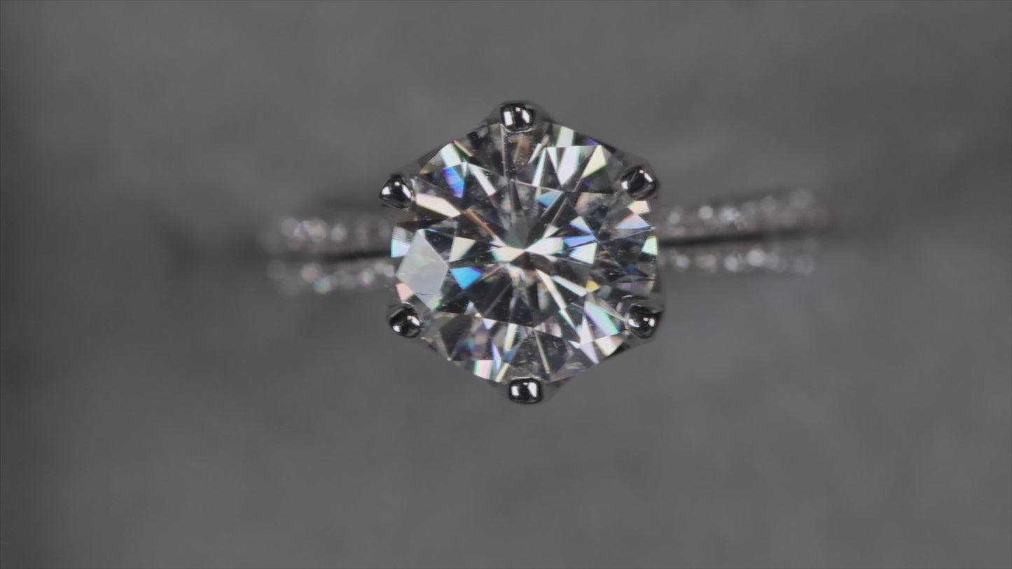 Womens Moissanite Engagement Rings