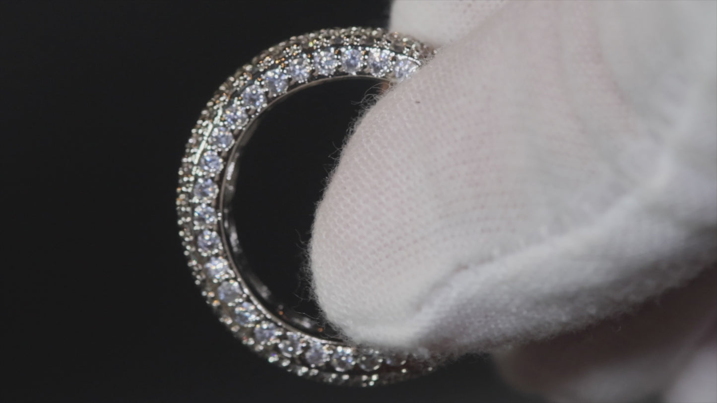 Load and play video in Gallery viewer, womens diamond eternity ring