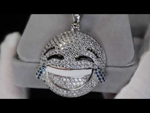 Diamond Emoji Pendant