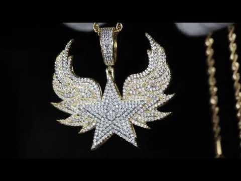 Iced Out Star Pendant