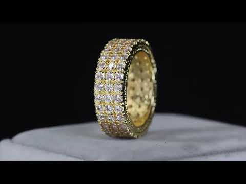 Mens Gold Diamond Wedding Ring