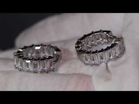 baguette diamond earrings