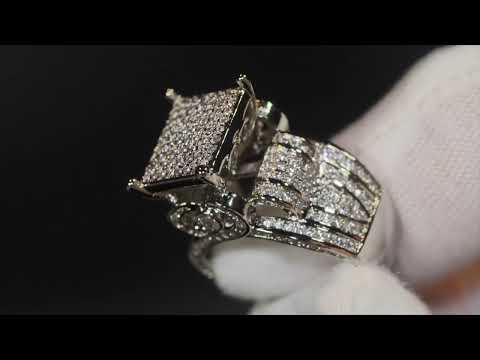 Load and play video in Gallery viewer, Womens big diamond ring