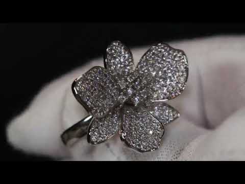 diamond flower ring