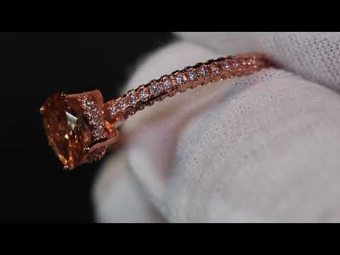 Load and play video in Gallery viewer, Champagne Diamond Engagement Ring