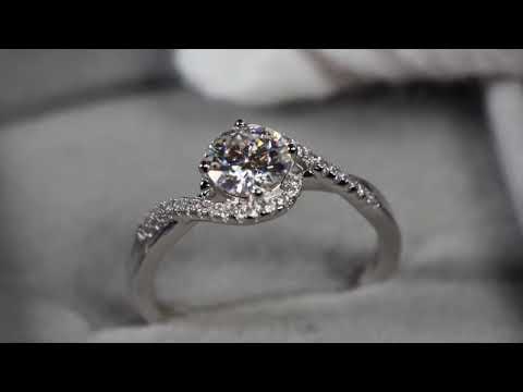 Womens Moissanite Diamond Ring