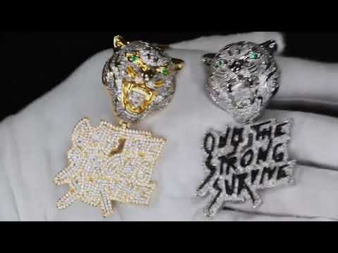 Diamond Tiger Pendant
