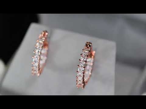 Rose Gold Hoop Earrings
