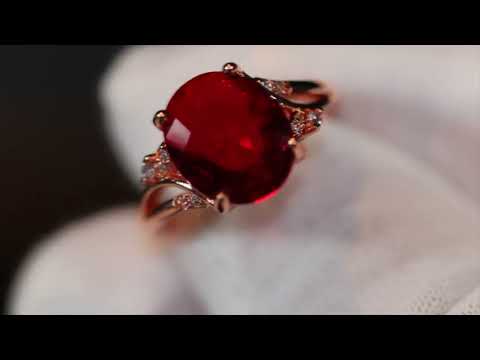 Load and play video in Gallery viewer, ruby engagement ring