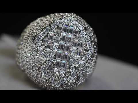 Diamond Cross Ring