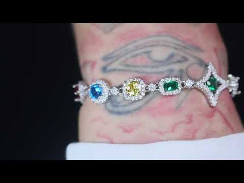 Load and play video in Gallery viewer, Rainbow Diamond Bracelet