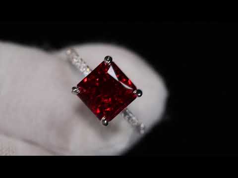 Load and play video in Gallery viewer, Red Lab Diamond Ring