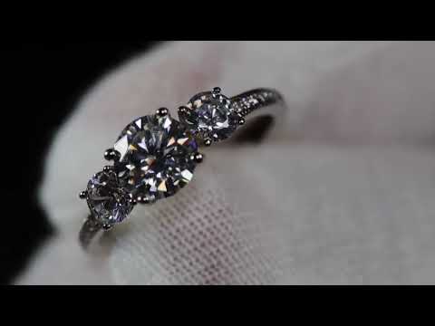 Moissanite Diamond Engagement Ring