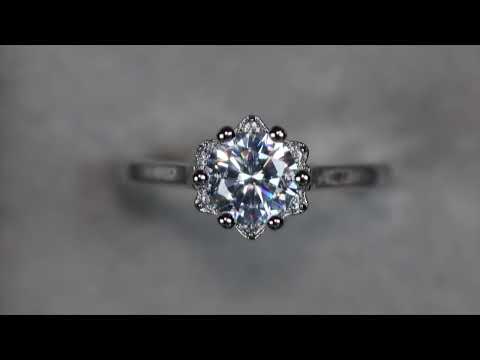 Womens Diamond Engagement Ring