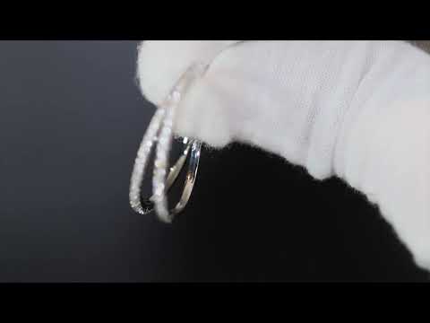 Load and play video in Gallery viewer, Diamond Hoop Earrings