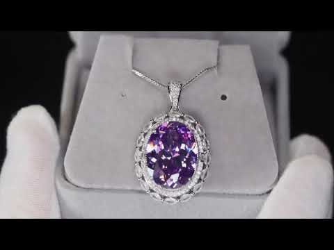 Load and play video in Gallery viewer, Purple Diamond Pendant