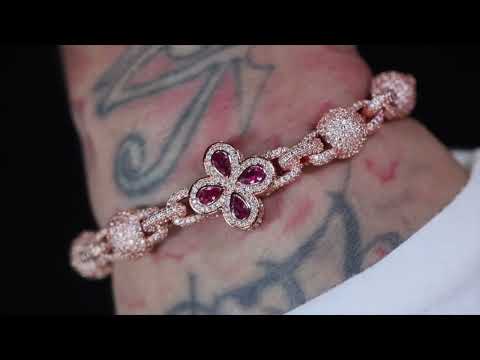 Rose Gold Pink Diamond Bracelet