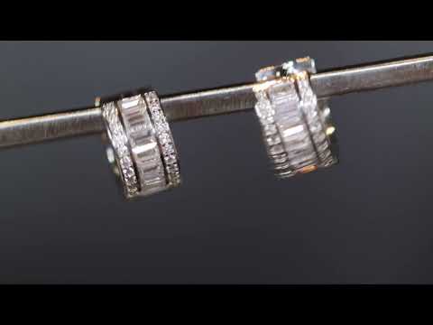 Load and play video in Gallery viewer, iced out hoop earrings