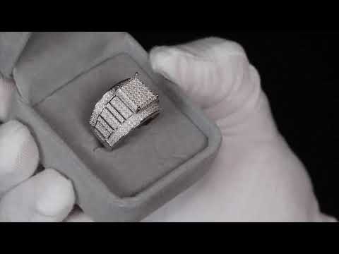 Moissanite Hip Hop Ring