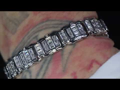 Load and play video in Gallery viewer, Mens Iced Bracelet