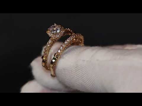 Womens Gold Wedding Ring Set