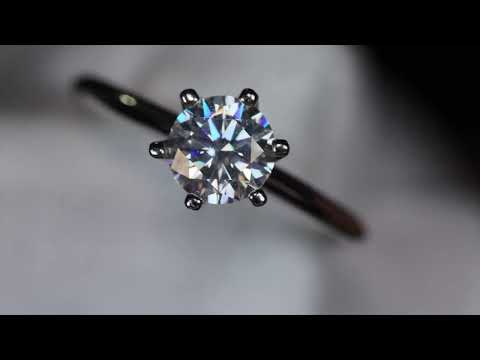 Moissanite Diamond Engagement Ring