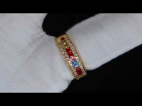 Rainbow Diamond Ring