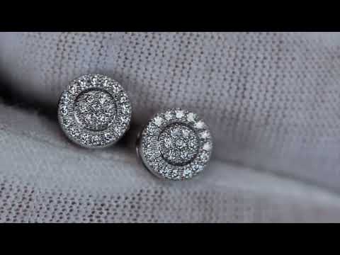 Moissanite Diamond Iced Out Ear Studs