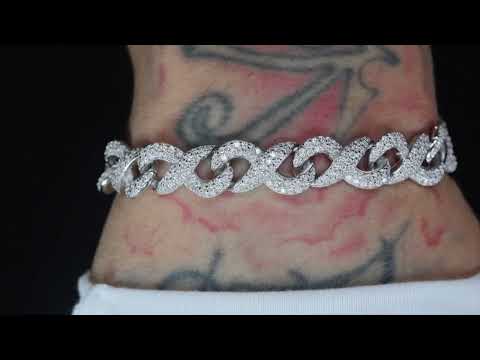 Load and play video in Gallery viewer, Moissanite Infinity Bracelet