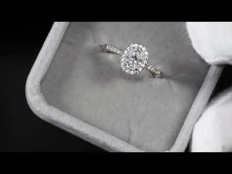 Load and play video in Gallery viewer, Moissanite Oval Diamond Ring