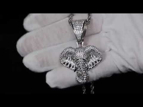 Elephant Diamond Pendant