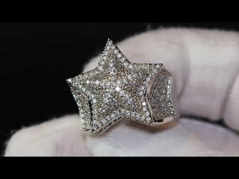 Load and play video in Gallery viewer, diamond star ring