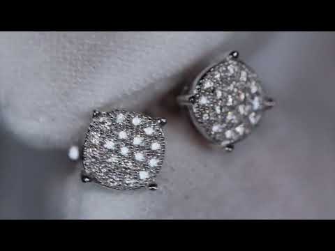 Mens Lab Grown Diamond Ear Studs