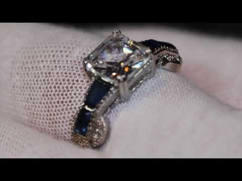 Load and play video in Gallery viewer, Blue Diamond Ring