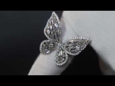 Diamond Butterfly Ring