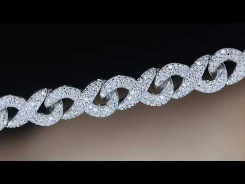 Load and play video in Gallery viewer, Mens Moissanite Chain
