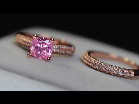 Rose Gold Pink Diamond Ring
