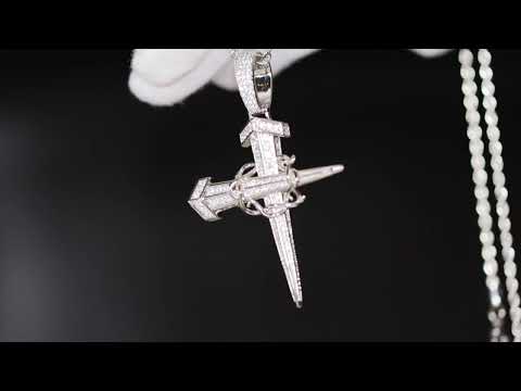 Iced Cross Pendants
