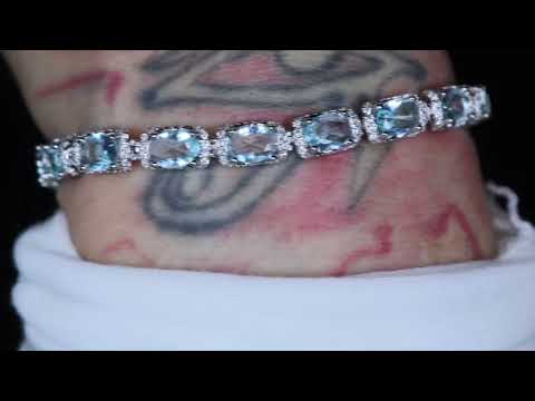 Load and play video in Gallery viewer, Blue Diamond Bracelet