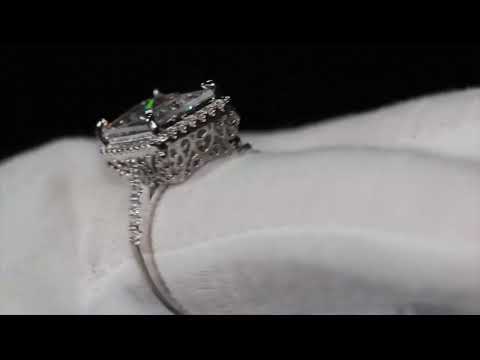 Load and play video in Gallery viewer, Radiant Cut Diamond Engagement Ring