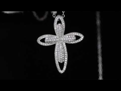 Womens diamond cross