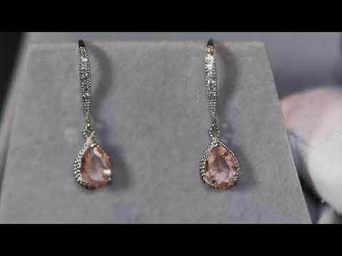 Load and play video in Gallery viewer, Champagne Diamond Earring