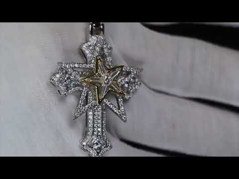 Iced Out Cross Pendant
