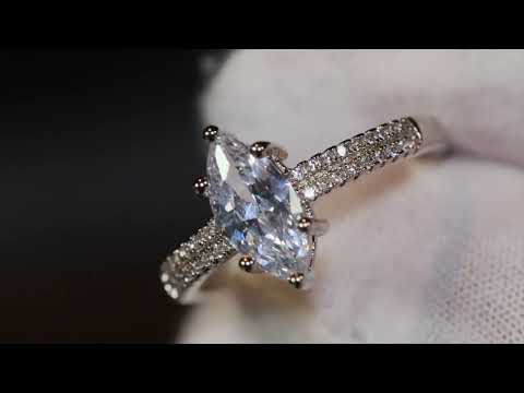 Womens diamond Marquise ring