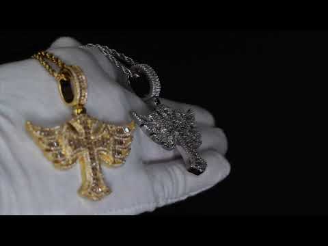 Baguette Diamond Cross Pendant
