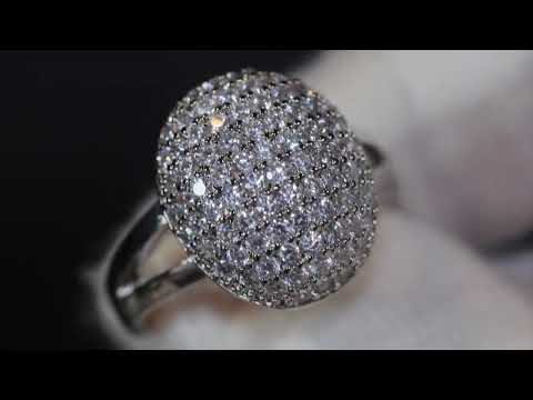 Womens oval diamond ring